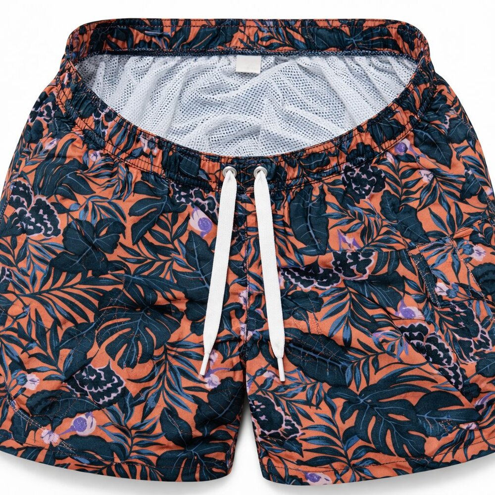 2 Pack Men’s Swim Trunks Cargo Board Shorts Mesh Liner Quick Dry Beach 3 Pockets - Picture 8 of 8